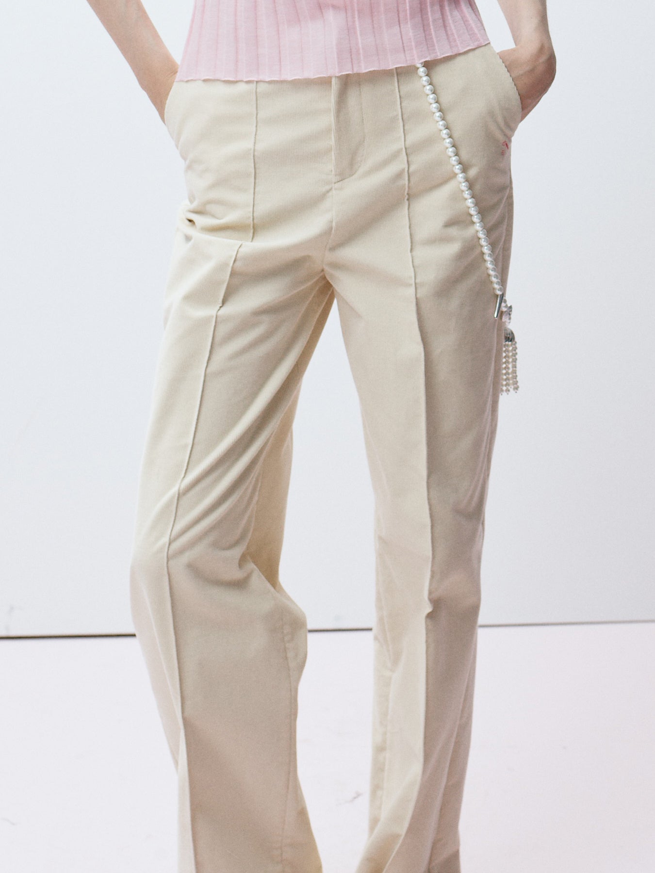 Bianca High Waist Corduroy Pants